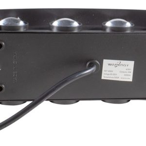 Alternative view of Lampara Led Pared Arbotante 8 Luces Luz Cálida Int/ext Muro Color Negro