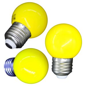 Paquete De 10 Focos Led Bombilla Amarilla E27 Decoración