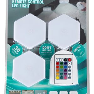 Alternative view of Lampara Led Rgb Hexágono Con Control Remoto Y Touch Mosaico