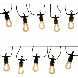 Serie Vintage Led 5m , Luz Cálida 10 Luces Con Extensión