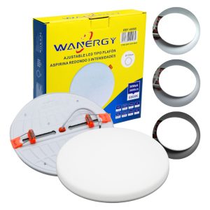 Panel Spot Ajustable Led 30w Bote, Plafón O Registro. Color Blanco