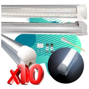Alternative view of Paquete De 10 Super Regletas Lampara Led 40w Luz Blanca