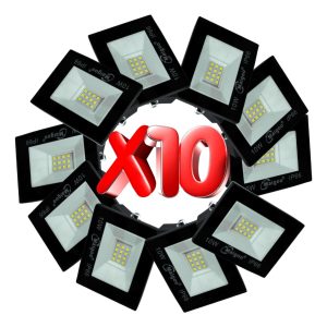 Alternative view of 10 Reflectores Led 10w (100w)luz Blanca Ip66 Super Brillante