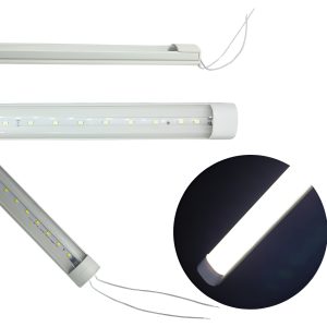 Regleta Tubo Led Con Base Integrada Blanca 18w Paquete De 10