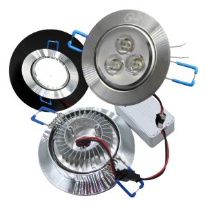 Alternative view of Lampara Led Dirigible Satin De Empotrar 3x1 3w Completa