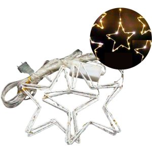 Serie Led Cascada Estrellas , Color A Legir 4m X.50 Navidad