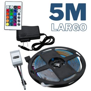 Alternative view of Tira Led Rgb Multicolor Completa 5 Mts 127v 3528