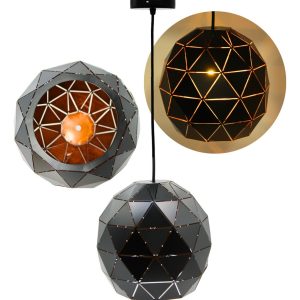 Lampara Colgante Decorativa Moderna Esfera Metalica E27