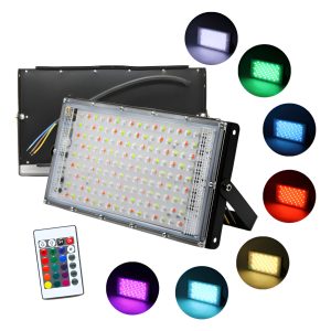 Super Reflector Lupa Rgb 150w Con Control Remoto Multicolor