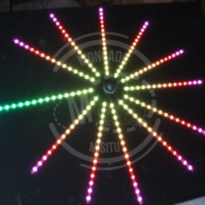 Alternative view of Tira Led Fuego Artificiales Bluetooth App Control Rgb 30leds