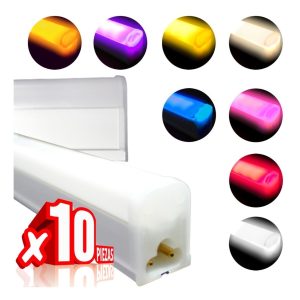 Alternative view of Paquete De 10 Regleta Tubo Led Tipo Neon Color A Elegir 18w
