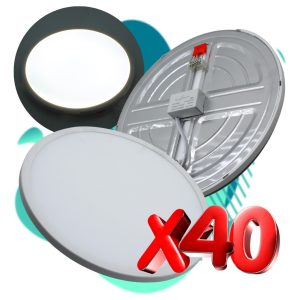 Alternative view of 40 Lampara Panel Led 24w Ajustable Para Botes ,plafon O Caja