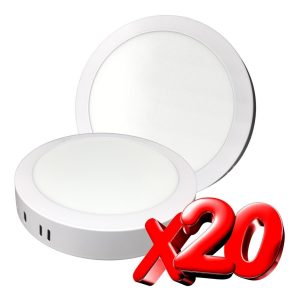 Alternative view of Paquete De 20 Lamparas De Sobreponer Led 12w (100w)