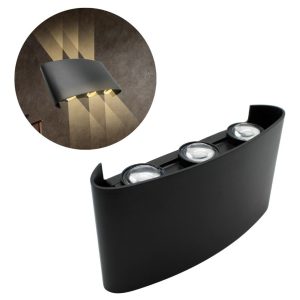 10 Lamparas Led Pared Arbotante 6 Luces Luz Cálida Int/ext