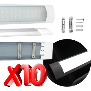 10 Gabinetes 36w Led Doble Tira Luz Blanca