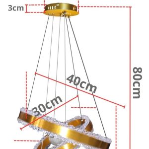 Alternative view of Lampara Candil Neon Led Minimalista Control 3 Tonos Hd