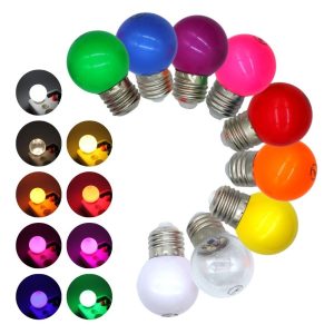 Alternative view of Pack 50 Focos Led Mini Bombilla De Colores E27 Decoración