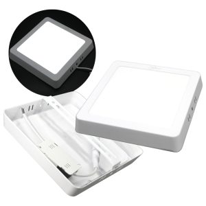 10 Lamparas Led Cuadrada De Sobreponer 12w Gran Iluminacion