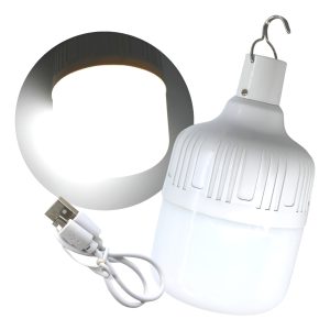 Foco Recargable Led Emergencias 15w Bombilla Usb