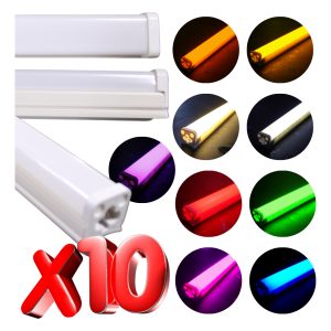 Alternative view of Paquete De 10 Regleta Tubo Led Tipo Neon Color A Elegir 36w