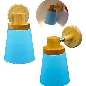 Arbotante Vintage Base Madera Para Foco Normal Entrada E27