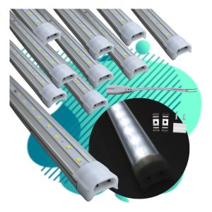 Alternative view of De 10 Regletas Tira Led 18w Completa Con Accesorios Luz Blanco Frío