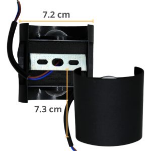 Alternative view of Arbotante Led 4w Pared Negro Luz Blanca Cálida 3000k