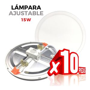 Alternative view of Paquete De 10 Panel Ajustable Led 15w Bote Plafon O Registro