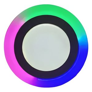 Lampara Led Empotrar 9w Bicolor Azul Y Blanco 3 Funciones