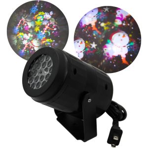 Super Proyector Led Navideño De Figuras Y Movimiento