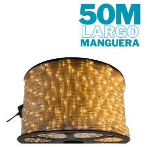 Alternative view of 50 Mts De Manguera Tira Led Blanco Cálida Completa