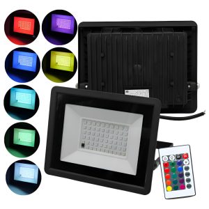 Reflector Rgb Multicolor 100w (1000w) Megaluz A Control
