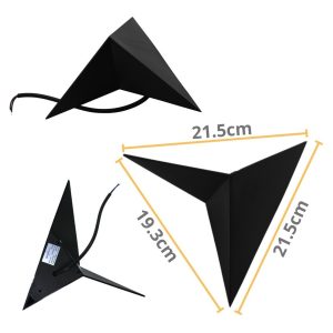 Alternative view of Lampara Arbotante Minimalista Triangular Vintage 3000k