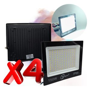 Alternative view of 4 Reflectores Led 150w (1500w) Súper Potente Para Interperie