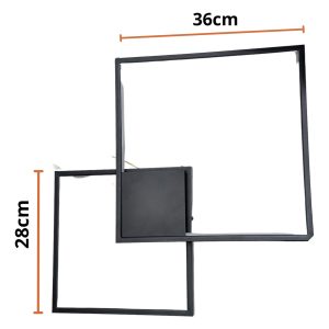Alternative view of Lampara Led Minimalista Decorativo Cuadrados 3 Temperaturas