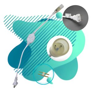 Conector Clavija Para Manguera Neón Gruesa 360