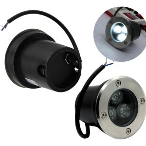 Super Lampara Sumergible Empotrado Satinado 3w 6500k