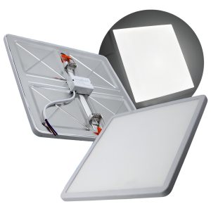 Lampara Panel Spot Ajustable Led 20w Bote, Plafon Registro Estructura Blanco