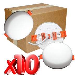 Pack 10 Lámparas Led Aspirina Mini Ajustable 15w Luz Blanca