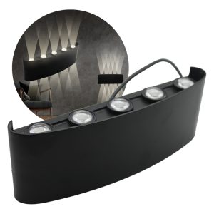 Alternative view of Lampara Led Pared Arbotante 10 Luces Luz Blanca Int/ext Muro