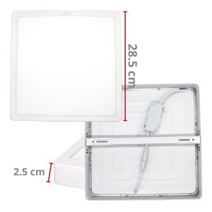 Alternative view of 5 Lamparas Led Cuadrada De Sobreponer 24w T/ Panel