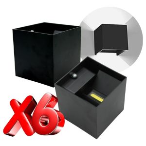 Alternative view of Pack 6pz Arbotantes Doble Vintage Elegante Exterior 6500k
