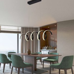 Lampara Colgante Resorte Moderno Candil Cosmopolitan Silicon