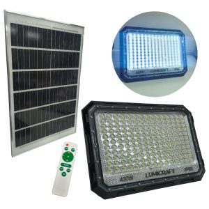 Reflector Solar Led Plegable 400w C/panel Y Control Remoto