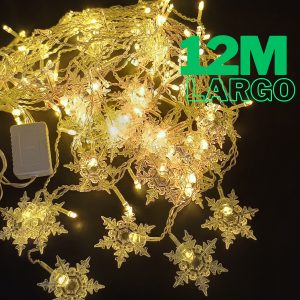 Alternative view of Cortina Led Copos De Nieve 12m 288 Luces Cascada