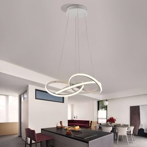 Lampara Colgante Minimalista Moderno Candil Space Silicon
