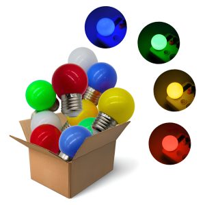 Pack 20 Focos Led Mini Bombilla Colores Navidad Decoración
