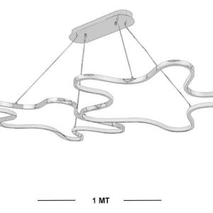 Alternative view of Lampara Colgante Minimalista Herraje Vintage Candil 1312-3