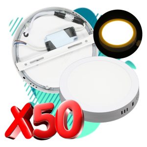 Alternative view of Paquete De 50 Lamparas De Sobreponer Led 12w (100w)