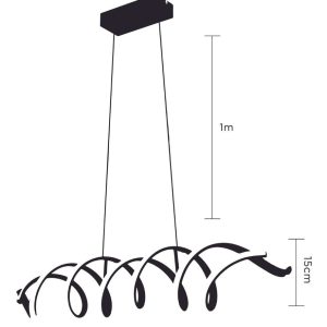 Alternative view of Lampara Colgante Minimalista Moderno Candil Cosm Silicon